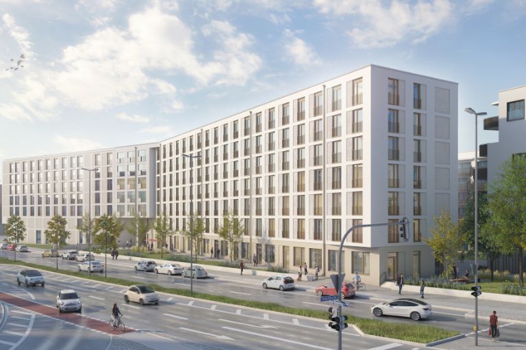 Straßenperspektive Hans-Seidl-Platz