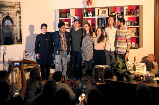 Alle MusikerInnen des Abends und Moderatorin (Foto: Presseamt / M. Nagy)