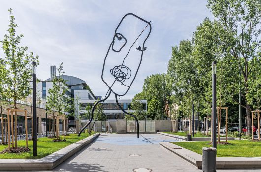 Kunst am Bau „I see a face, do you see a face“