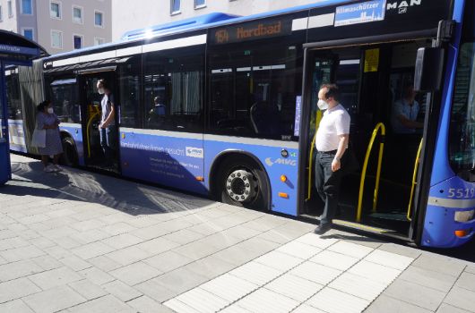 Bushaltestelle barrierefrei