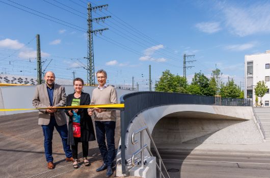 Eröffnung der Fuß- und Radwegbrücke über die Offenbachstraße