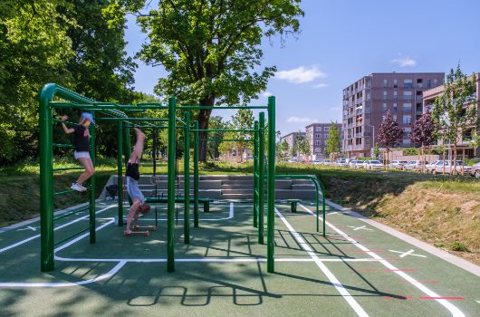 Öffentliche Grünflächen im Prinz-Eugen-Park