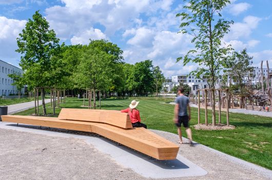 Öffentliche Grünflächen im Prinz-Eugen-Park