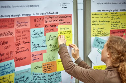 Viel Interaktion: Bürger*innenbeteiligung am Willy-Brandt-Platz