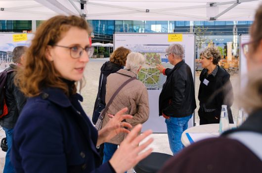 Viel Interaktion: Bürger*innenbeteiligung am Willy-Brandt-Platz