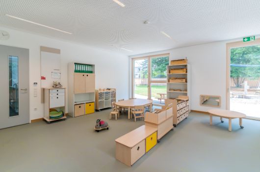 Gruppenräume für 12 Kinder konzipiert