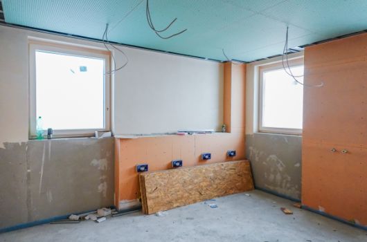 Deckenarbeiten im Obergeschoss