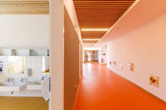 Einblick in den Sanitärbereich