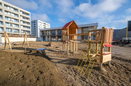 Spielgeräte in den Freiflächen