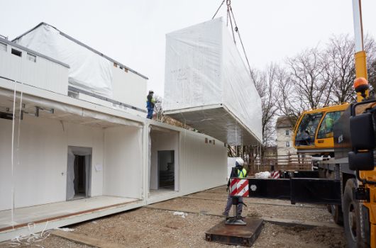 Transportschutz der Module durch wiederverwendbare Folien