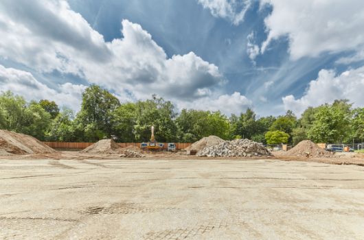 Herrichten des Geländes im Gesamtüberblick