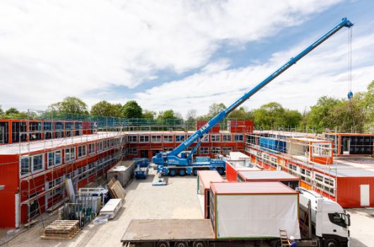 Die Pavillonanlage wächst