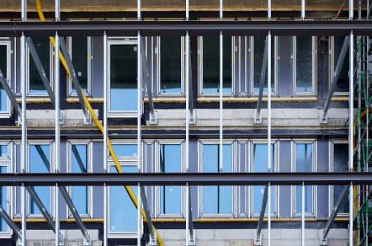 Montage der Balkonkonstruktion