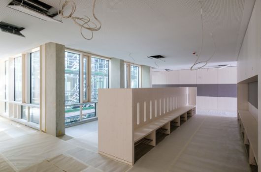 Garderobenbereiche in den Lernhäusern