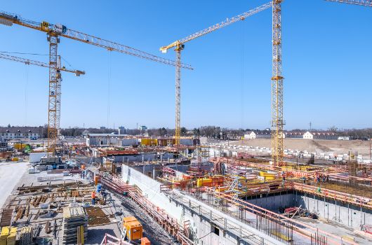 Blick vom Gymnasium Richtung Grundschule