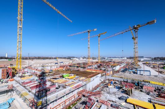 Ausblick Kran Grundschule in Richtung Gymnasium