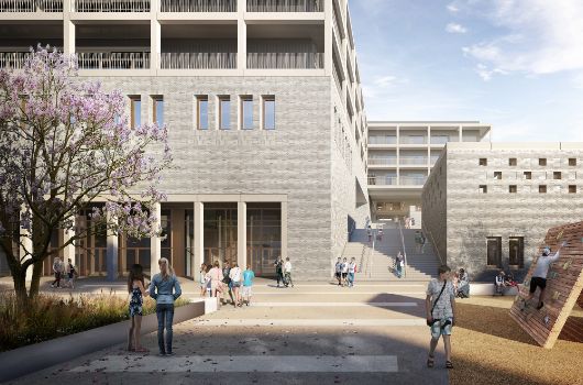 Visualisierung Eingangsbereich Gymnasium