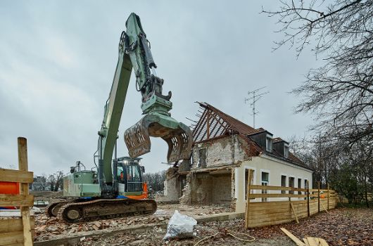 Abbruch in der Traunsteiner Straße 2