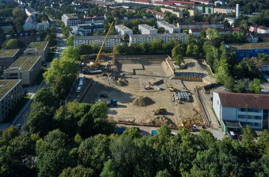 Blick von Norden über den Weißenseepark