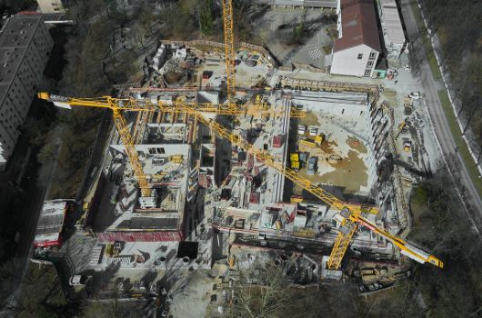 Vogelperspektive nach Westen