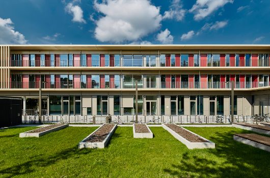 Begrünter Pausenhof