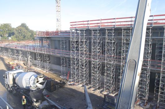 Betonierung der Decke über 1. Obergeschoss