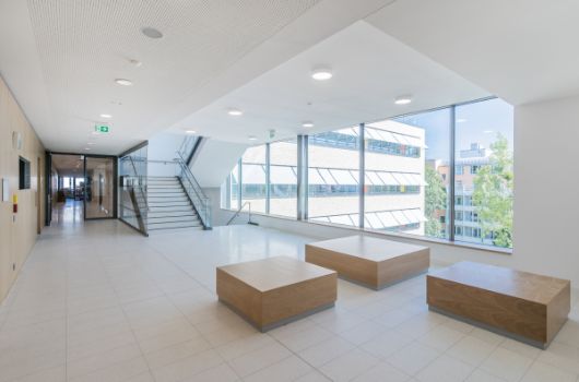 Blick nach Osten aus dem Haupttreppenhaus