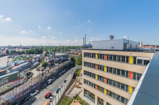 Süd-Ost Fassade des Berufsbildungszentrums