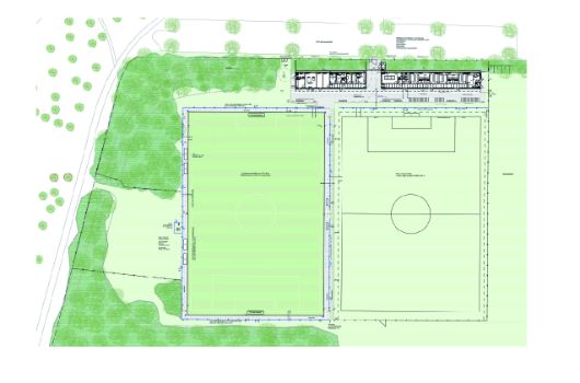 Erdgeschoss mit Freiflächenplan