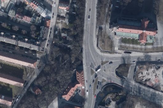 Brücke Giesinger Berg Lageplan Luftbild