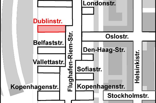 Verlauf Dublinstraße