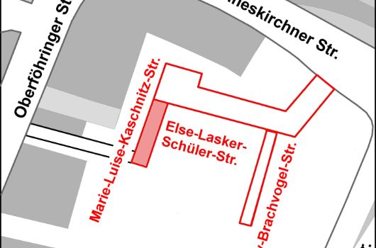Verlauf Marie-Luise-Kaschnitz-Straße 