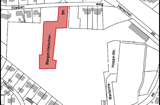 Verlauf Margot-Hielscher-Straße