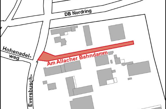 Verlauf Am Allacher Bahndamm