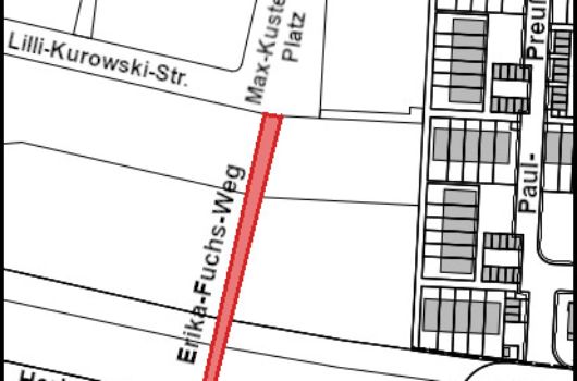 Erika-Fuchs-Weg Verlauf