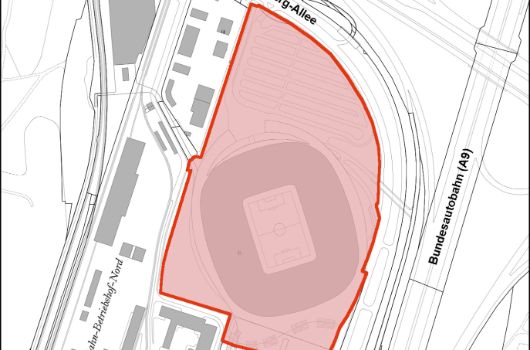 Verlauf Franz-Beckenbauer-Platz