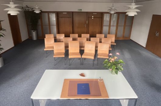 Trausaal aus Sicht Standesbeamter*in