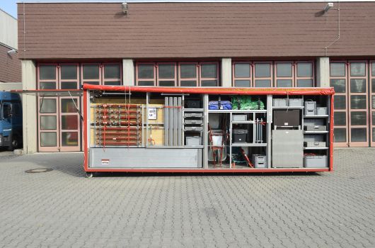 Abrollbehälter Bauunfall