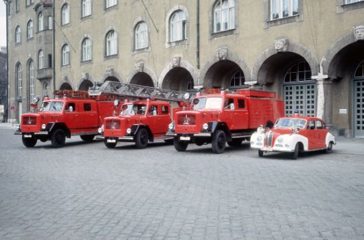 Münchner Löschzug FW1 circa 1969