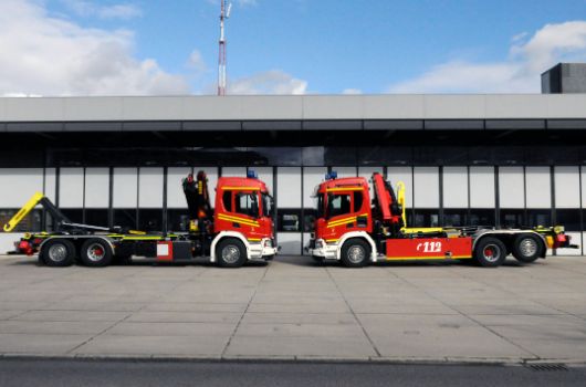 Wechsellader mit Kran