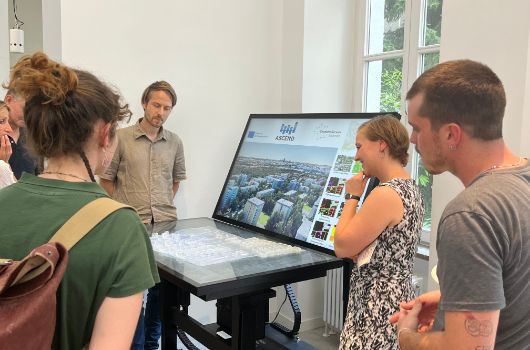 3-D-Modell des Projekt ASCEND bei der Veranstaltung Beteiligung erlebbbar machen