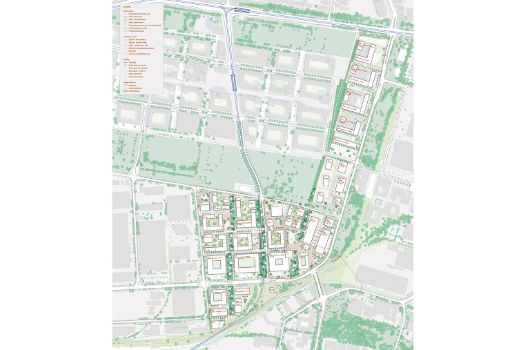 METROpolis - Lageplan // 1. Preis Europan E17 Standort München