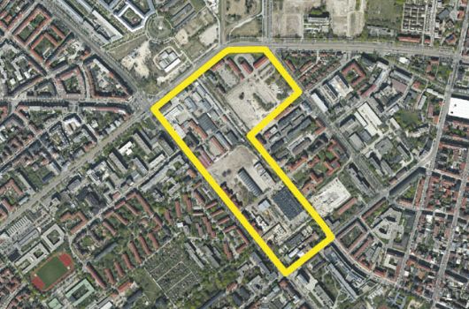 Luftbild des Planungsgebiets