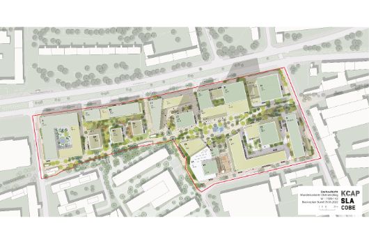 Machtlfinger Straße Masterplan Dachaufsicht