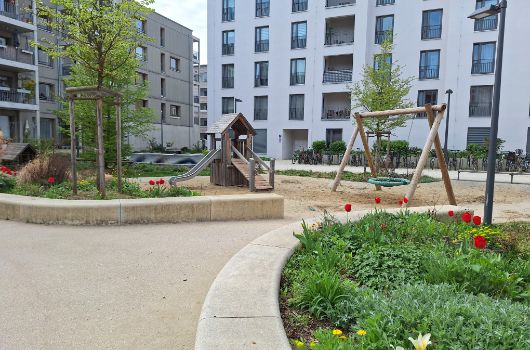 Staudenbeete Spielplatz Prinz-Eugen-Park
