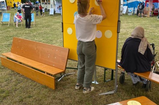 Es gab unterschiedliche Formate, sich zu beteiligen: Neben dem kreativen Teil konnten auch ganz konkrete Themen angebracht werden. 