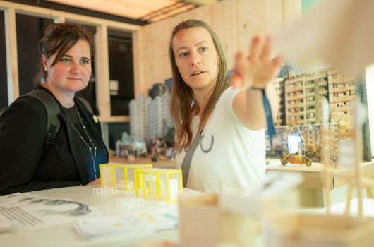 Anhand des Modells von Neuperlacher Fassaden können die Projektergebnisse gut erläutert werden.