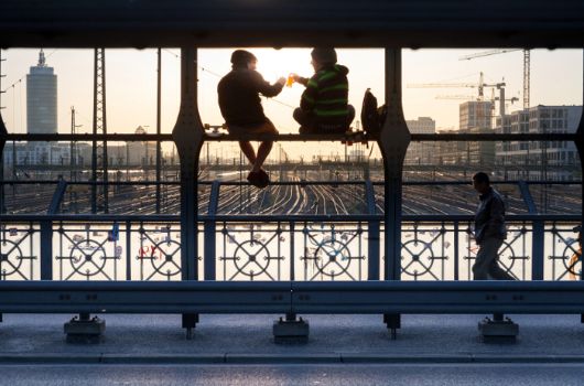 Abend auf der Hackerbrücke