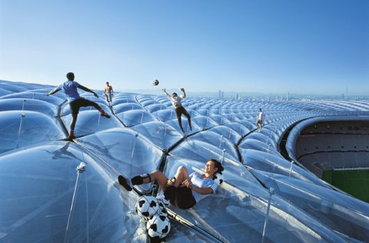 Allianz Arena auf dem Dach
